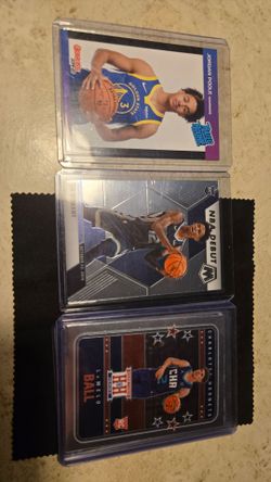 NBA Rookie Basketball Cards Lot of 3 Lamelo Ball, Ja Morant, Jordan Poole