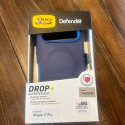 Otter box defender series for iPhone 17 pro blue