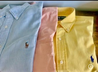 Ralph Lauren Shirts $34 each. Size M Impeccable condition. Miami shores area