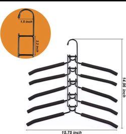 5-in-1 Space Saving Clothes Hanger – $5 Each Set / 2 Sets $9