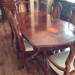 Dining Room Table And China Cabinet 