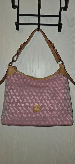Dooney and Bourke Denim pink signature canvas