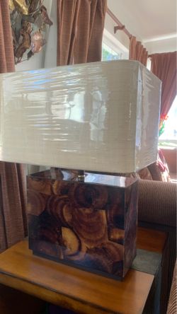 Palecek’s Penshell Block Lamp