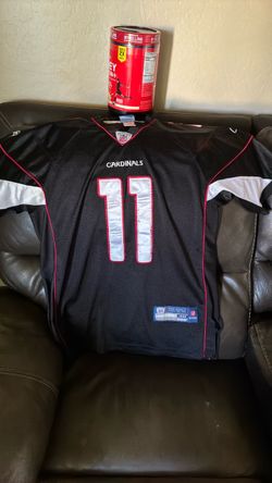 Reebok Arizona Cardinals Larry Fitzgerald #11 NFL On Field Black Jersey Size 48