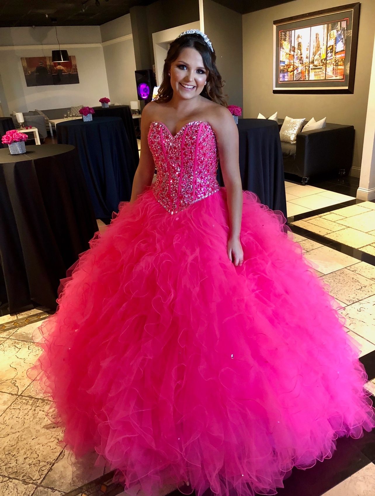 Sweet 16- Quinceanera Strapless Ball Gown
