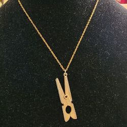 Clothes Pin Necklace 