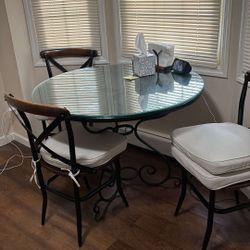 Kitchen Dining Table With Chairs And Cushions 