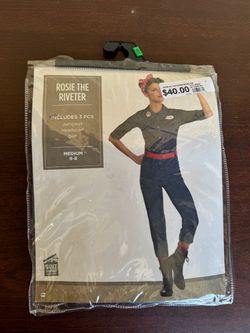 Rosie the Riveter Costume Medium 6-8