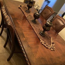 Dining Table w 6 chairs and China cabinet