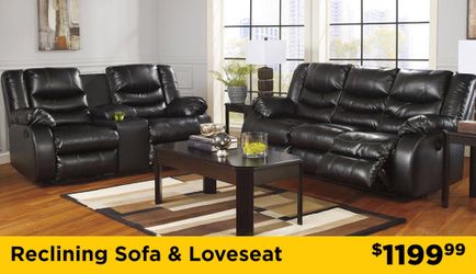 Four inside recliners couch and Loveseat set