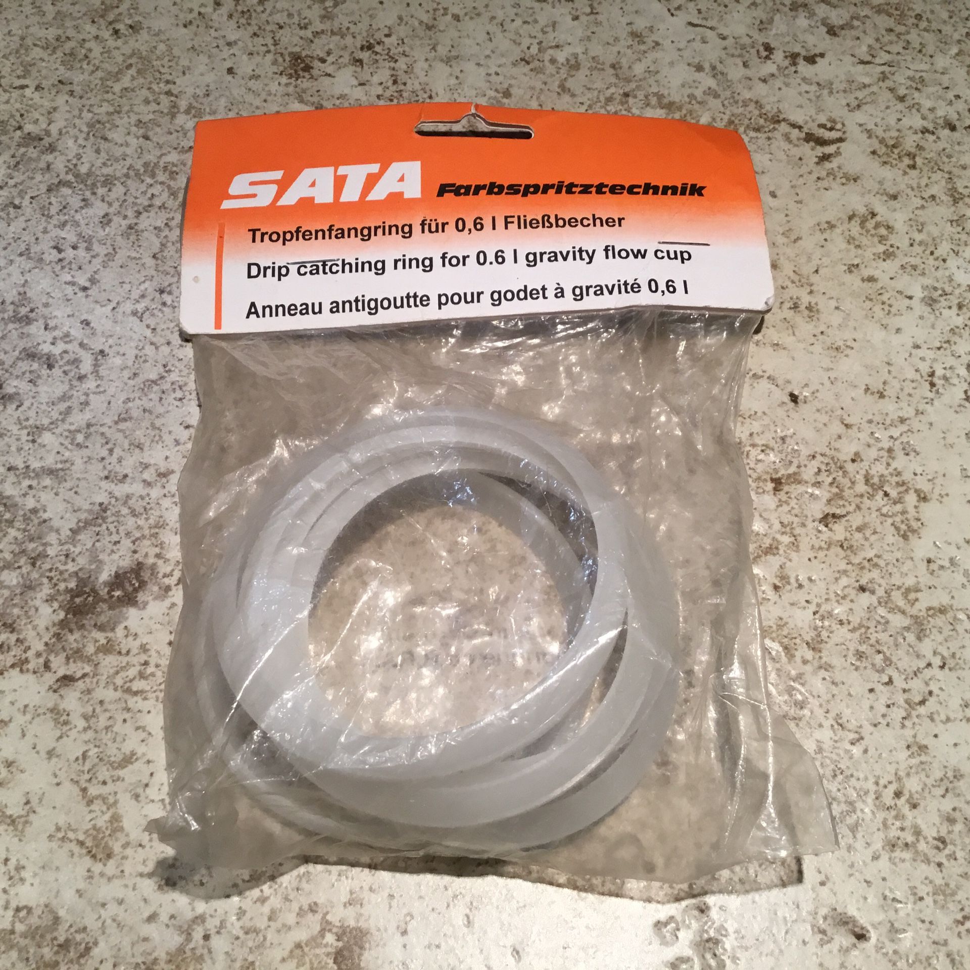 SATA 49437 ANTI DRIP RINGS Pack Of 5 For SATAjet B Plastic Spray Gun Cups