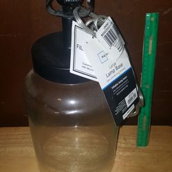 lamp / fillable glass jar 