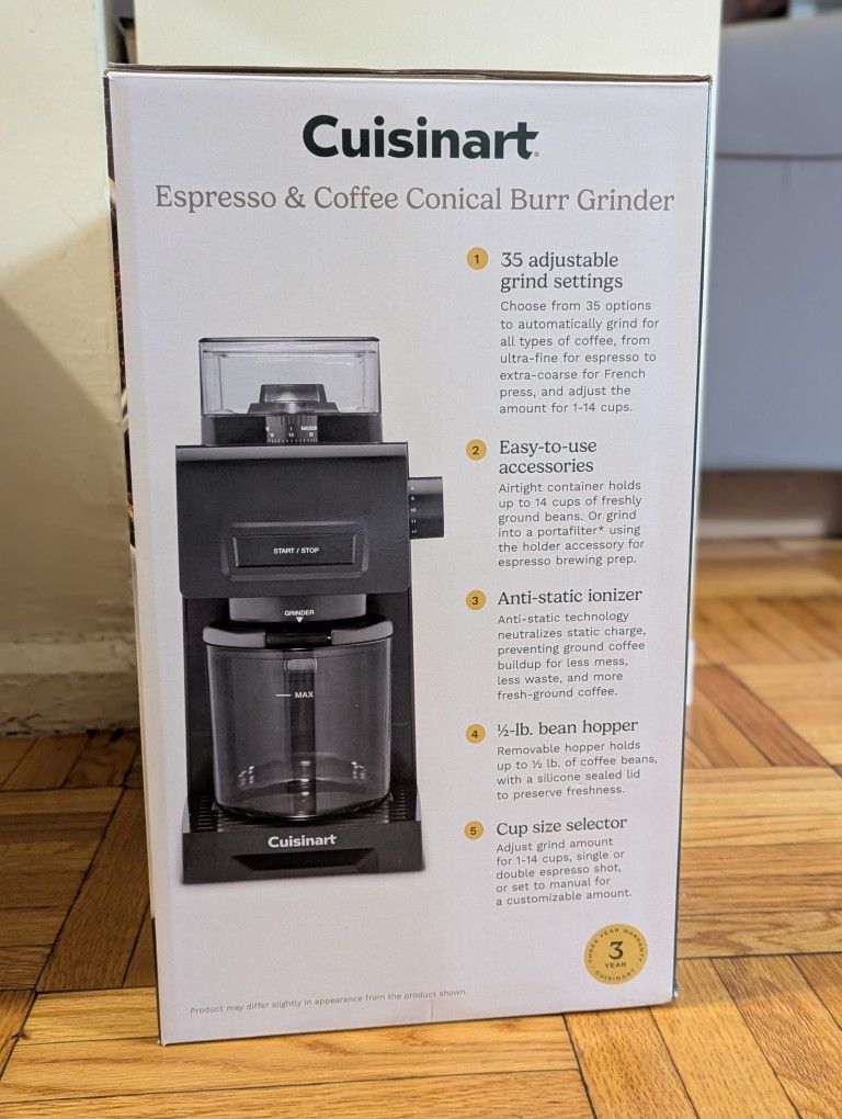 Coffee Maker Cuisinart Conical Burr Grinder Manual Cuisinart Coffee Burr  Grinder At-Home Coffee Grinder 4-