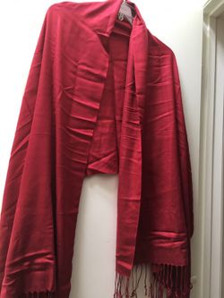 Weddings/party Red wine pashmina new