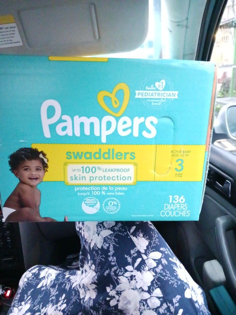 Pampers All Sizes 126 CT New In Sealed Box