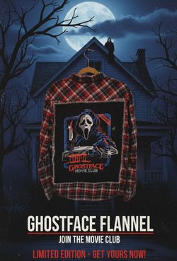 CUSTOM SCREAM GHOST FACE FLANNEL 