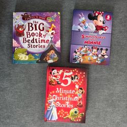 3 Books - Hardcover Kid’s Bedtime Stories & 5 Minute Stories Bundle of 3 Books