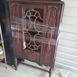 Antique vintage hutch cabinet