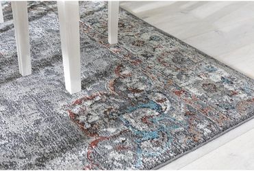 Rug Living Spaces Silver Bohemian Medallion Rug