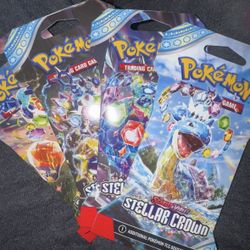 Pokemon Stellar Crown Sleeved Booster Packs