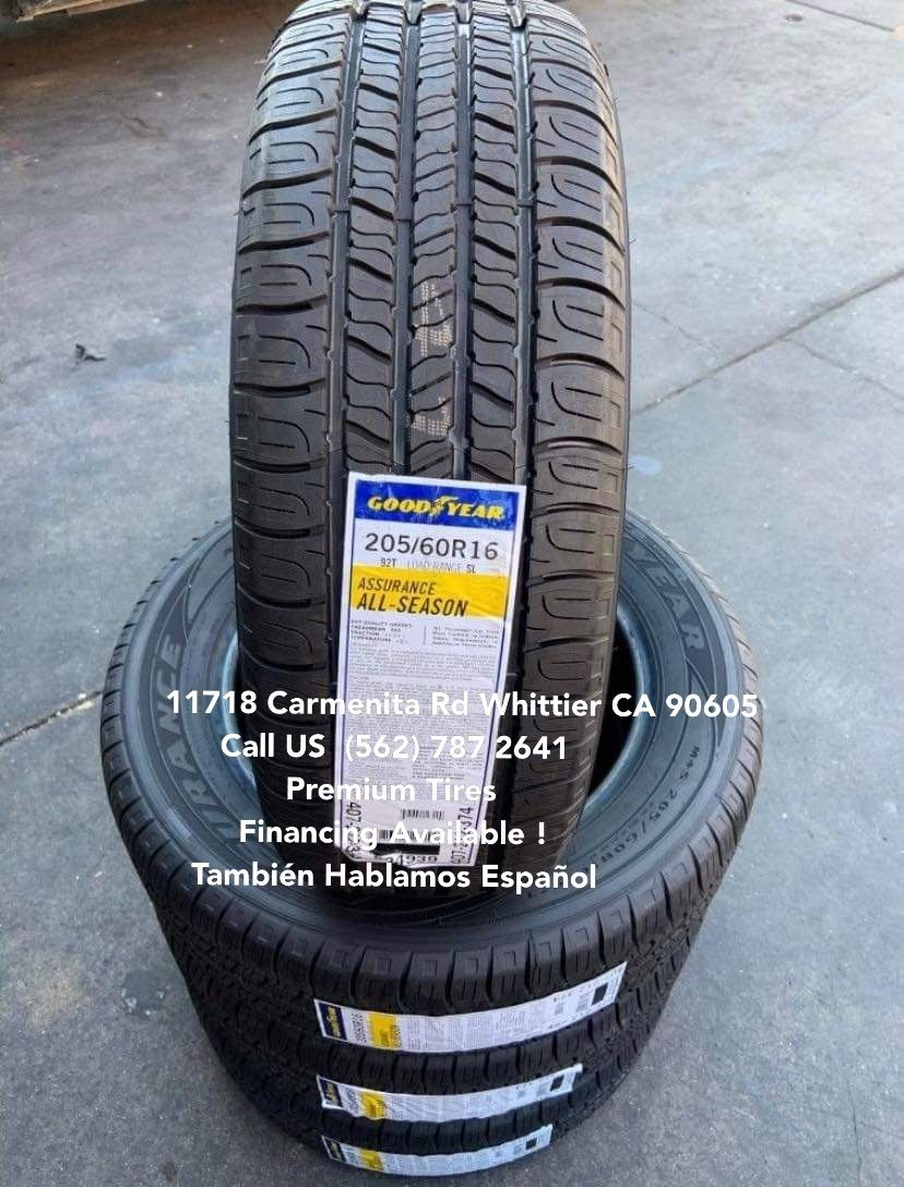 205/60R16 Goodyear New Set of Tires FREE Install & Balance Set de Llantas Nuevas Instaladas Y Balanceadas WE FINANCE, Tambien Financiamos ‼️‼️