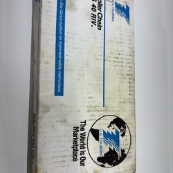 TSUBAKI RS40 RIV 10FT Roller Chain #40 Single Strand New Sealed Box