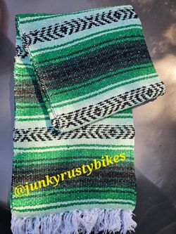 New Green falsa mexican blanket