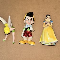 3 Vintage Disney Ceramic Figurines 