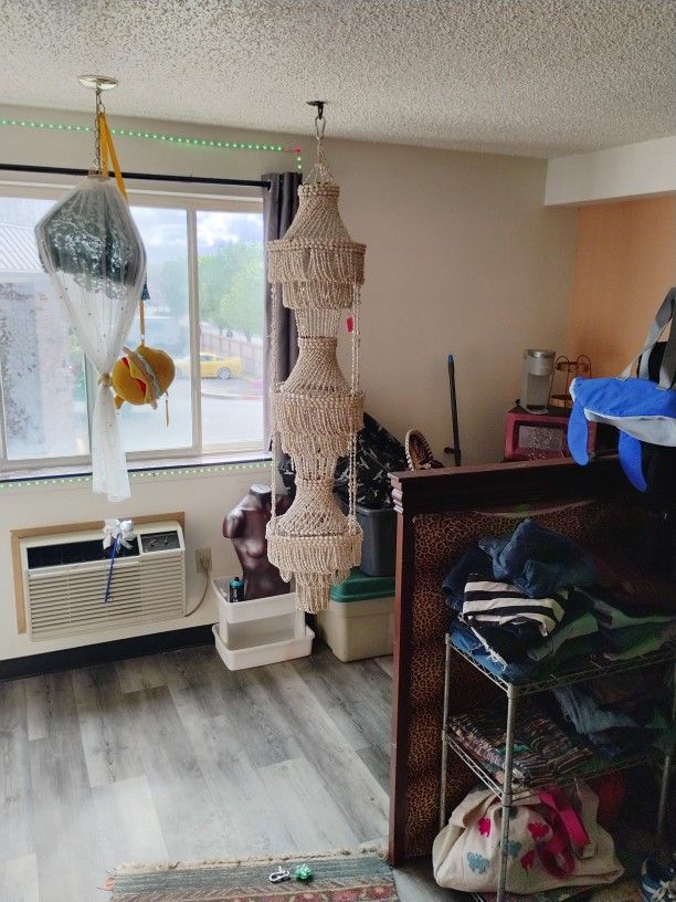 1970 Vintage 3 Tier Conch Shell Chandelier