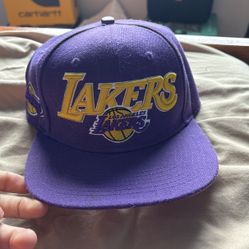 Retro Los Angeles Lakers Flat Bill Hat 