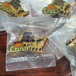 Vintage 1989 Crush  RACE ACROSS AMERICA Lapel PINS