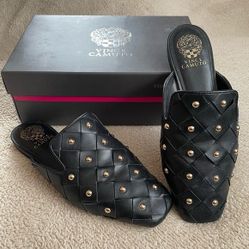 Vince Camuto Studded Black Flats for Women