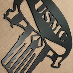 USMC Army Navy Punisher Metal Art Designs