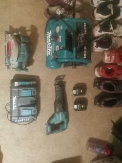 Makita Package Deal Double Fast charger Compressor Sawzall Circular Saw Deals