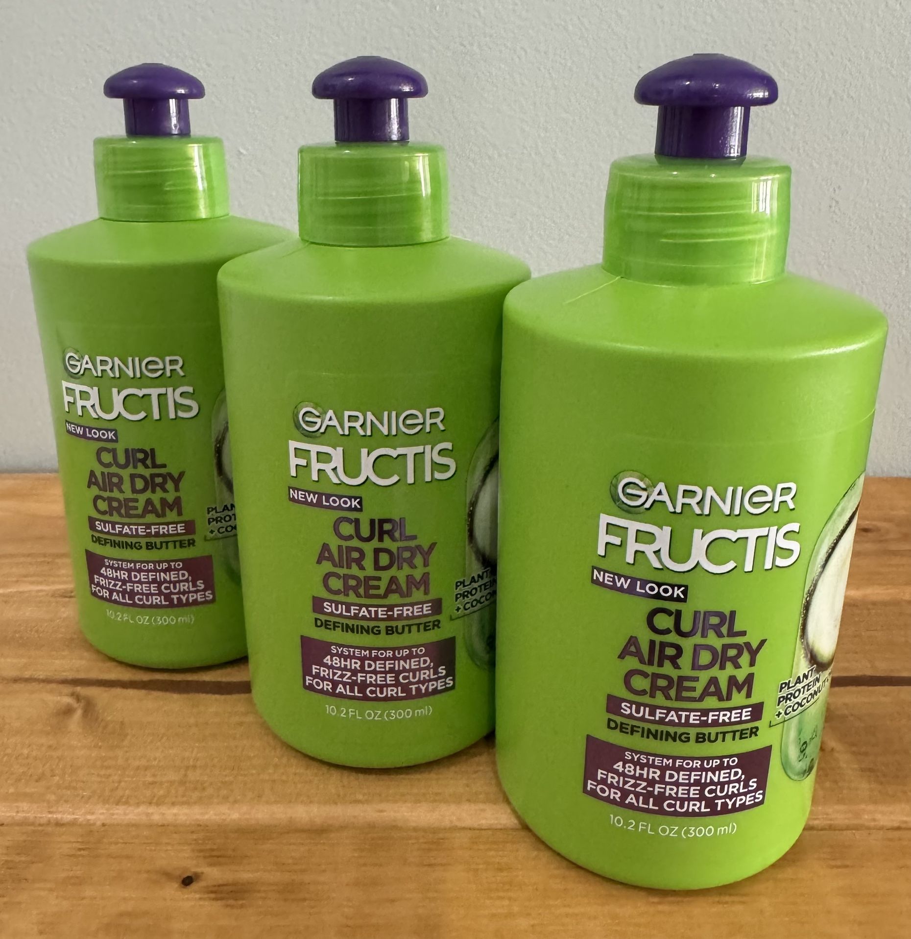 Garnier Fructis Curl Nourishing Leave in Treatment, Frizzy Hair 10.2oz, 3ct