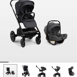 Nuna  PIPA  aire rx Car Seat and MIXX  next Stroller Travel System