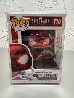 Spiderman Miles Morales autographed Funko Pop