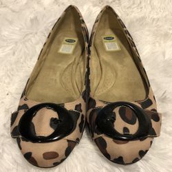 Women Animal Print Flat Shoes 7.5M