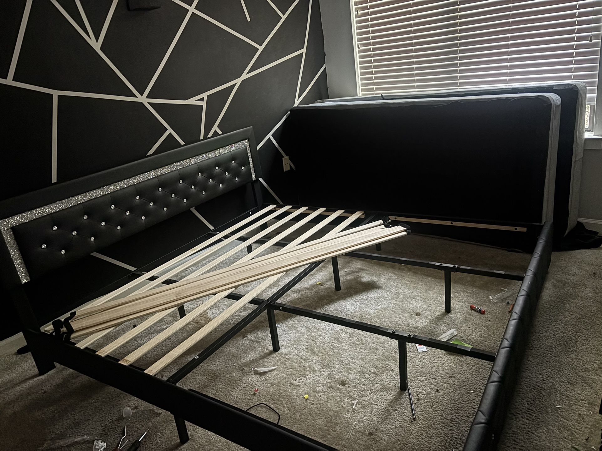 KING SIZE DIAMOND BED FRAME