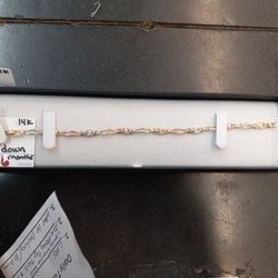 Bracelet 14k Tricolor
