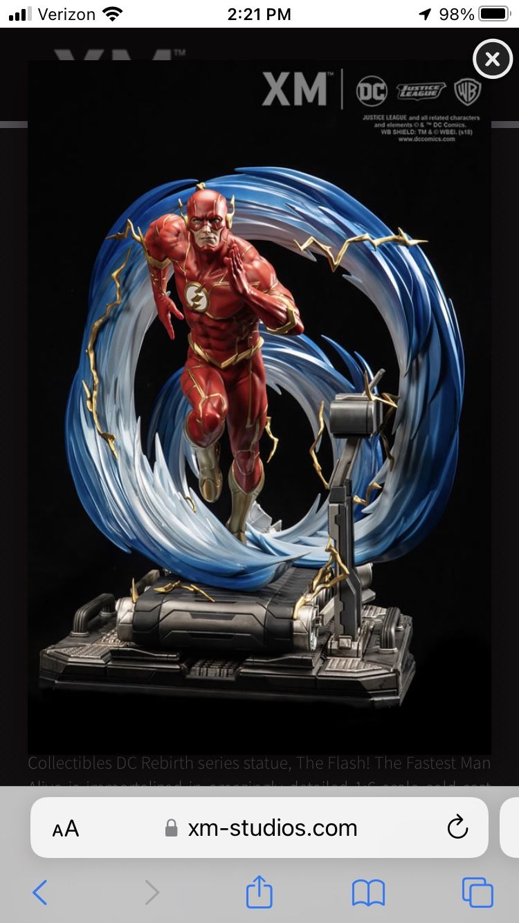 XM Studios The Flash Rebirth 1/6 Scale Statue On Cosmic Treadmill
