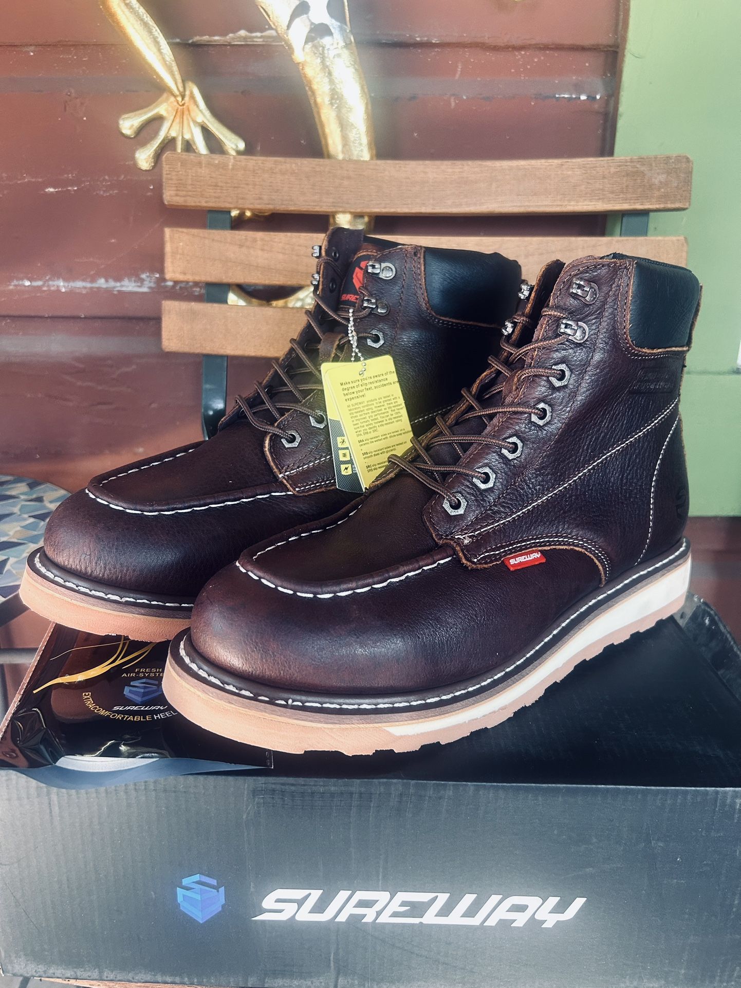 SUREWAY SOFT TOE WORK BOOTS