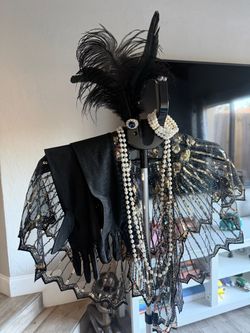1920s Flapper Costume Set with Accessories