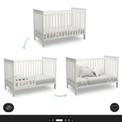 Barely Used Crib And Mattress For Sale!