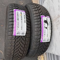 Pair (2) 215 65 16 Nexen Winguard Sport winter tires