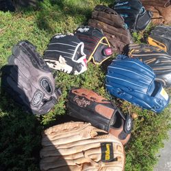 BASEBALL GAME USED BROKEN IN GLOVES ! only 80 Each! Betta Hurry 😜😁