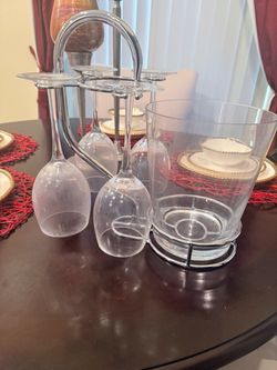 Wine Chiller & Glass Caddy Set ✨