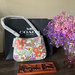 Coach Penelope Shoulder Bag With Floral Print