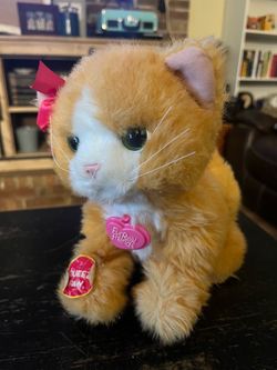 2012 Fur Real Friends Orange Cat Battery Operated Hasboro