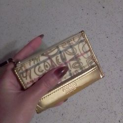 Vintage Genuine Coach Card Holder / Wallet
